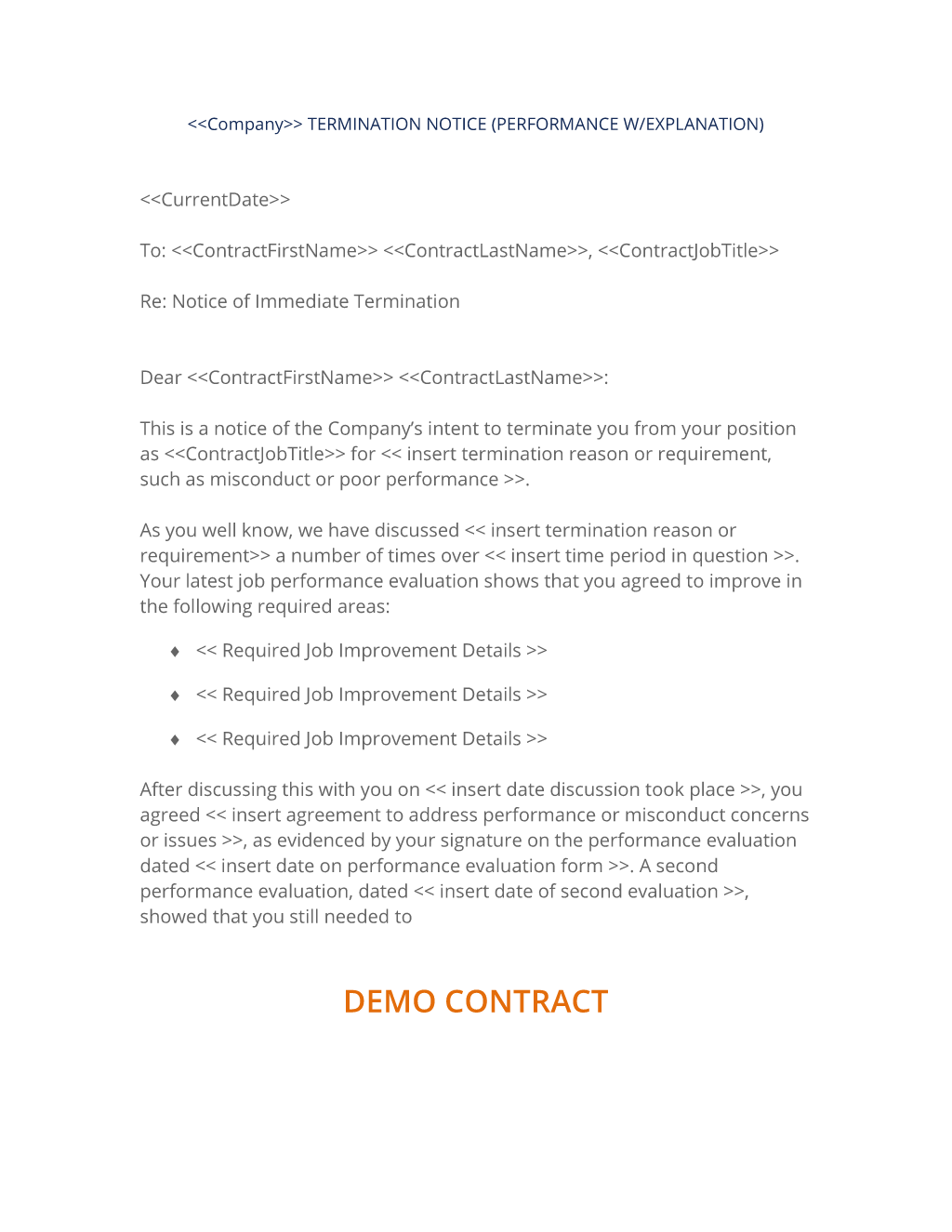 Employee Separation Letter Template from www.proposalkit.com