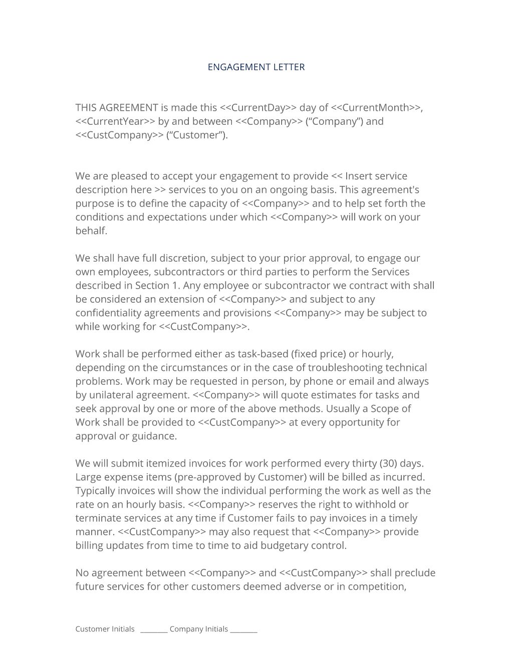 Sample Letter Of Agreement For Consulting Services from www.proposalkit.com