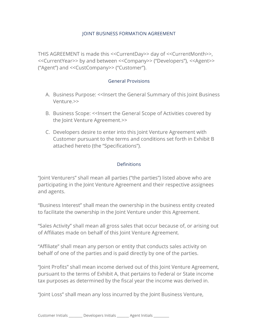 Joint Business Entity Agreement - 21 Easy Steps Regarding joint account agreement template