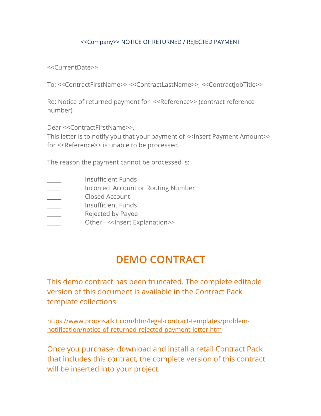 Subcontractor Warranty Letter Template from www.proposalkit.com