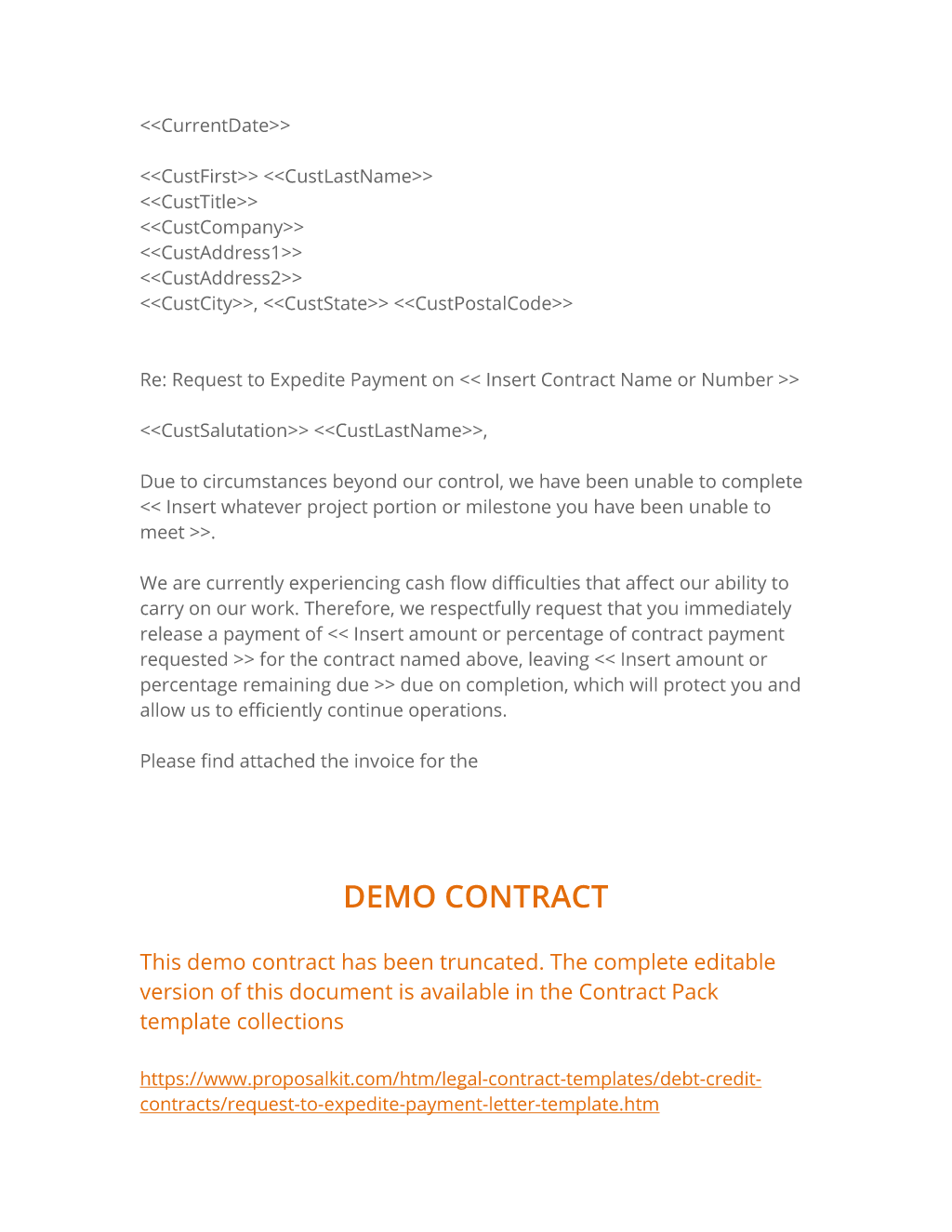 Release From Contract Letter from www.proposalkit.com