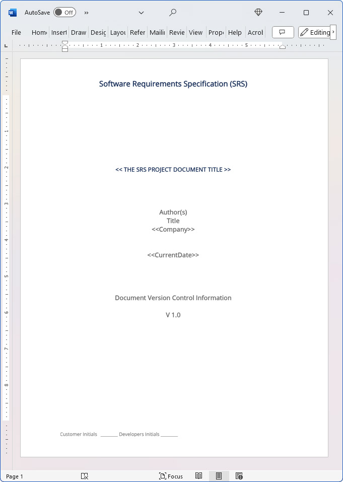 Software Requirements Specifications