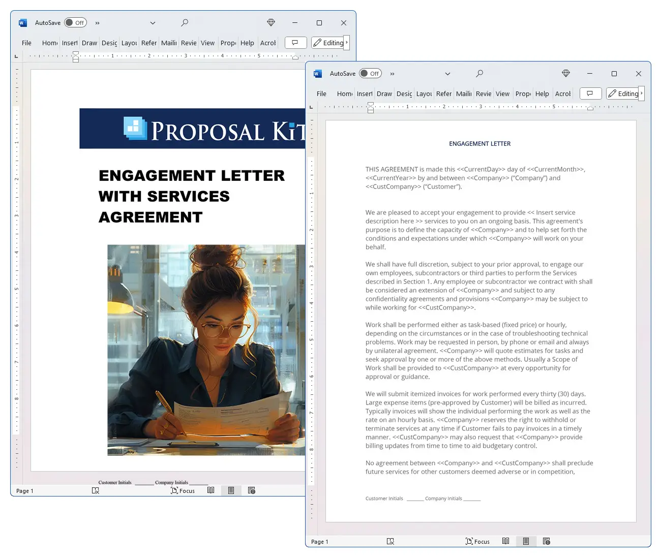 Engagement Letter with Services Agreement