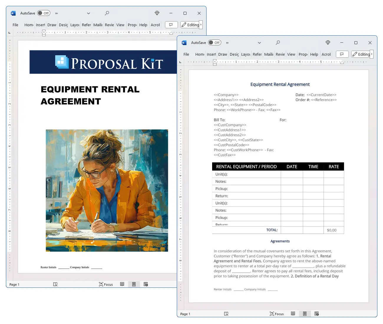 Equipment Rental Agreement Concepts