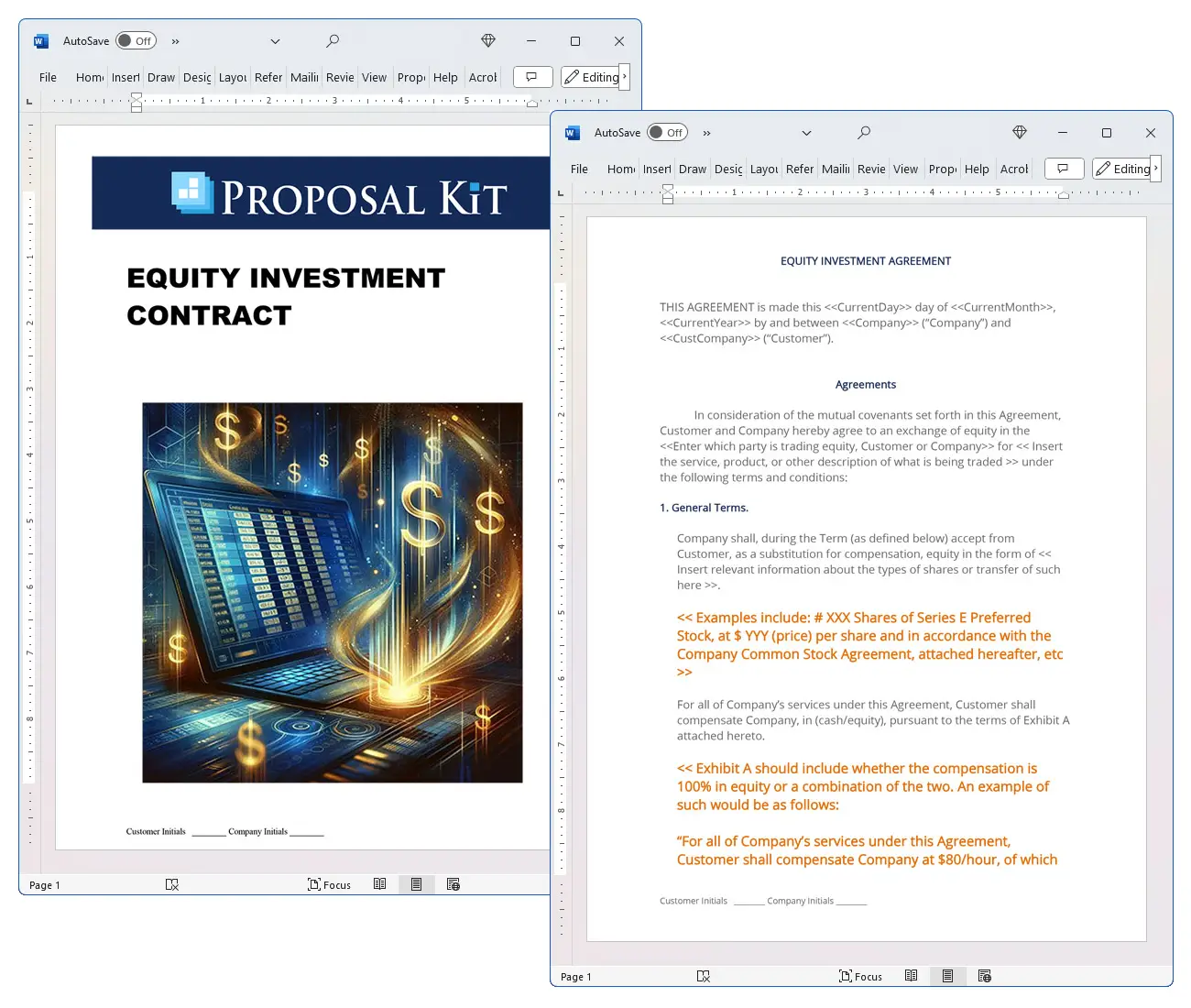 Equity Investment Contract Concepts