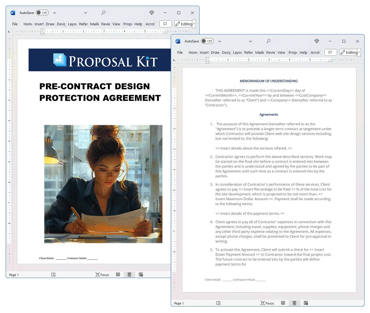 Pre-contract Design Protection Agreement Concepts