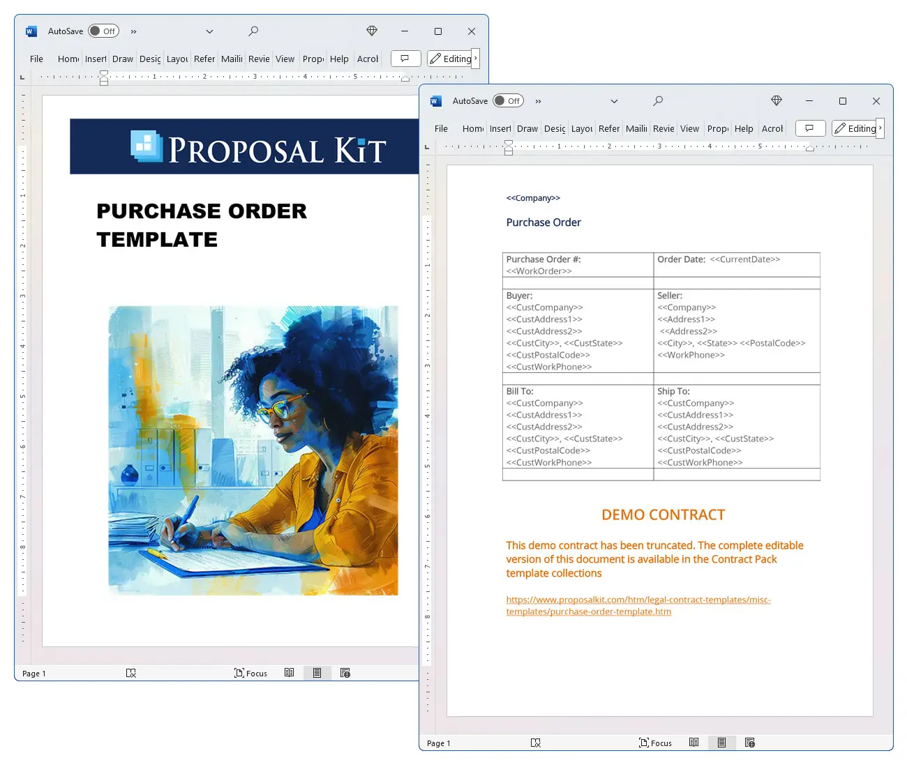 Purchase Order Template Concepts