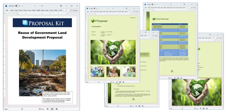 Proposal Pack Environmental #4 Screenshot of Pages