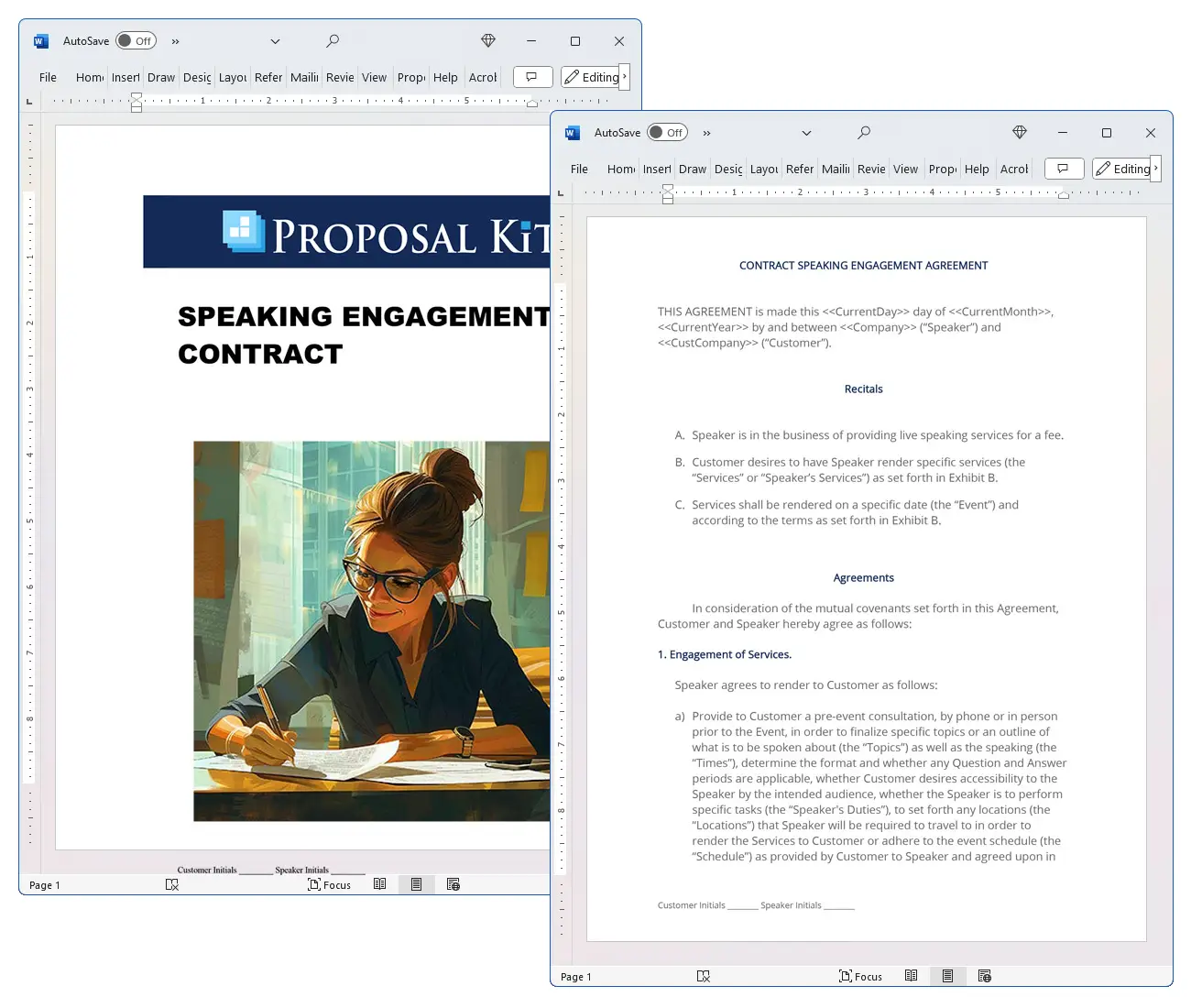 Speaking Engagement Contract Concepts