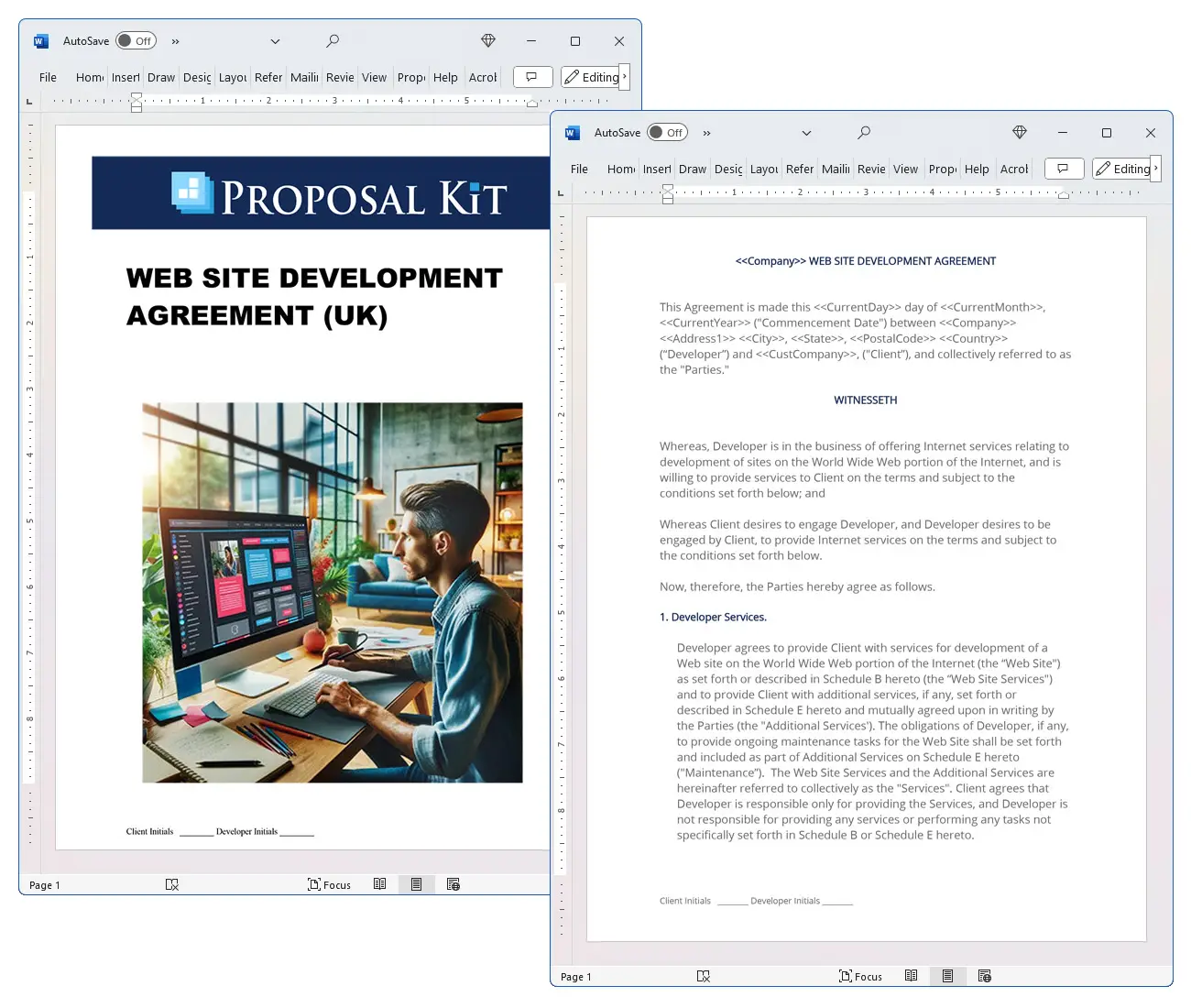 Web Site Development Agreement (UK) Concepts