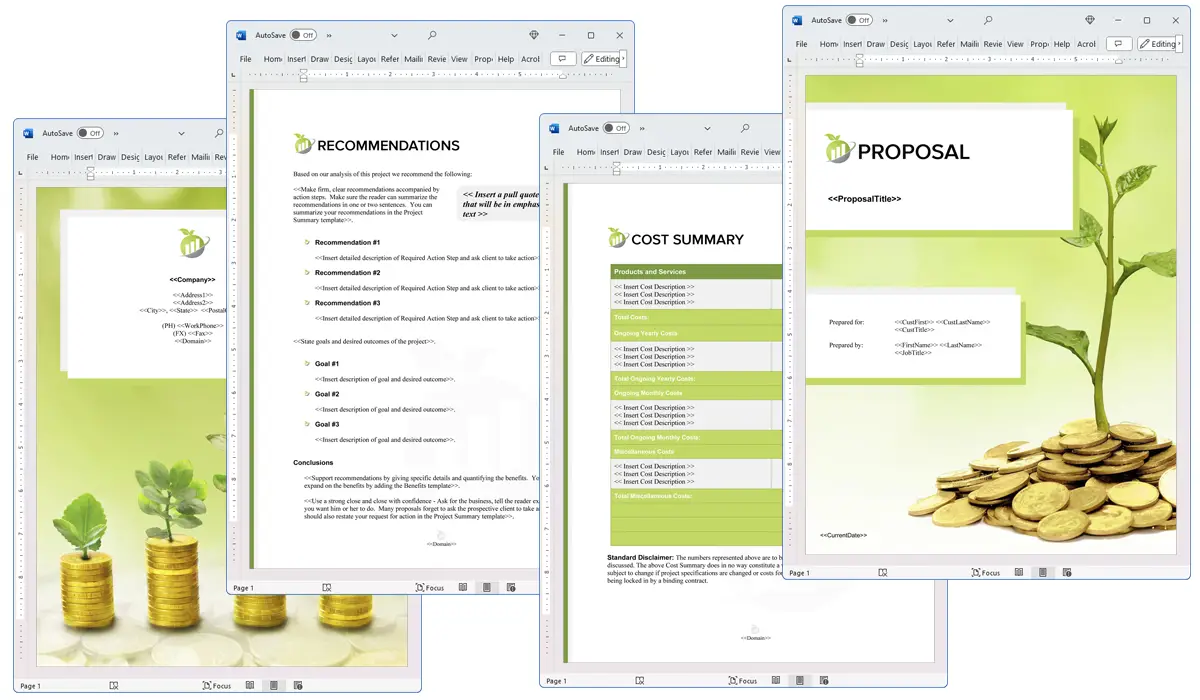 Illustration of Proposal Pack Accounting #2