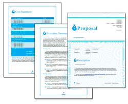 Business Proposal Software and Templates Aqua #1