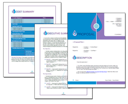 Business Proposal Software and Templates Aqua #2