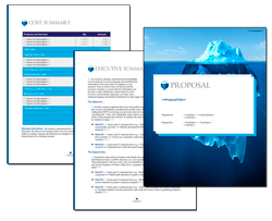Business Proposal Software and Templates Aqua #6