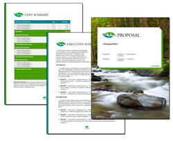 Business Proposal Software and Templates Aqua #7