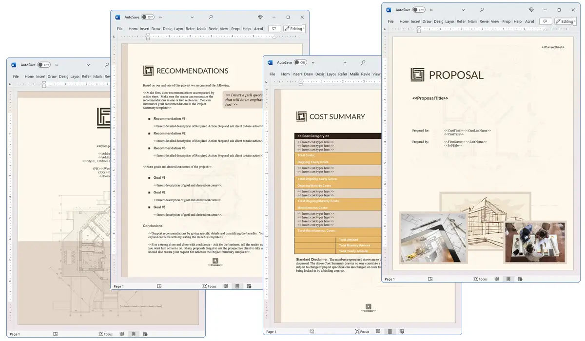 Illustration of Proposal Pack Architecture #3