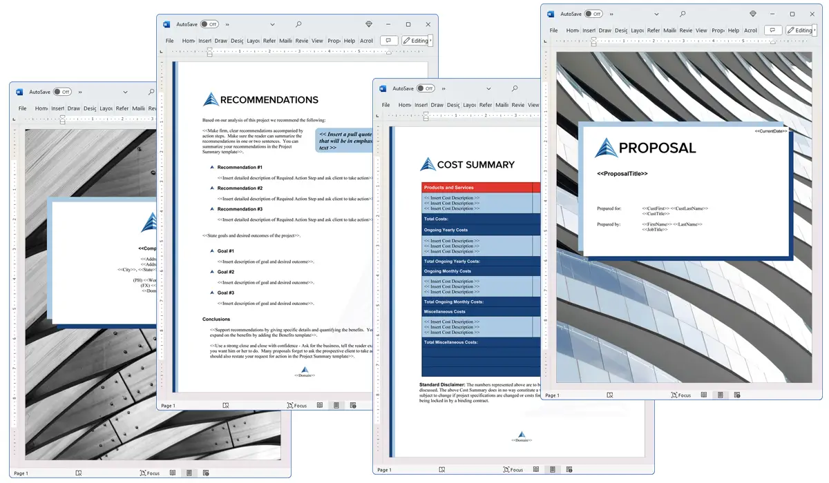 Illustration of Proposal Pack Architecture #4