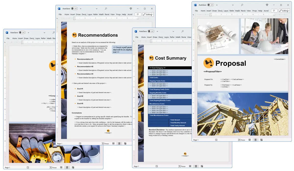 Illustration of Proposal Pack Construction #5