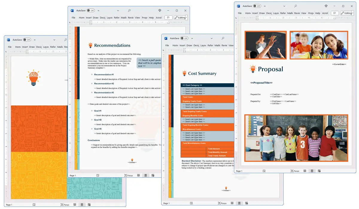 Illustration of Proposal Pack Education #3