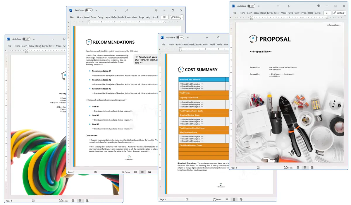 Illustration of Proposal Pack Electrical #4