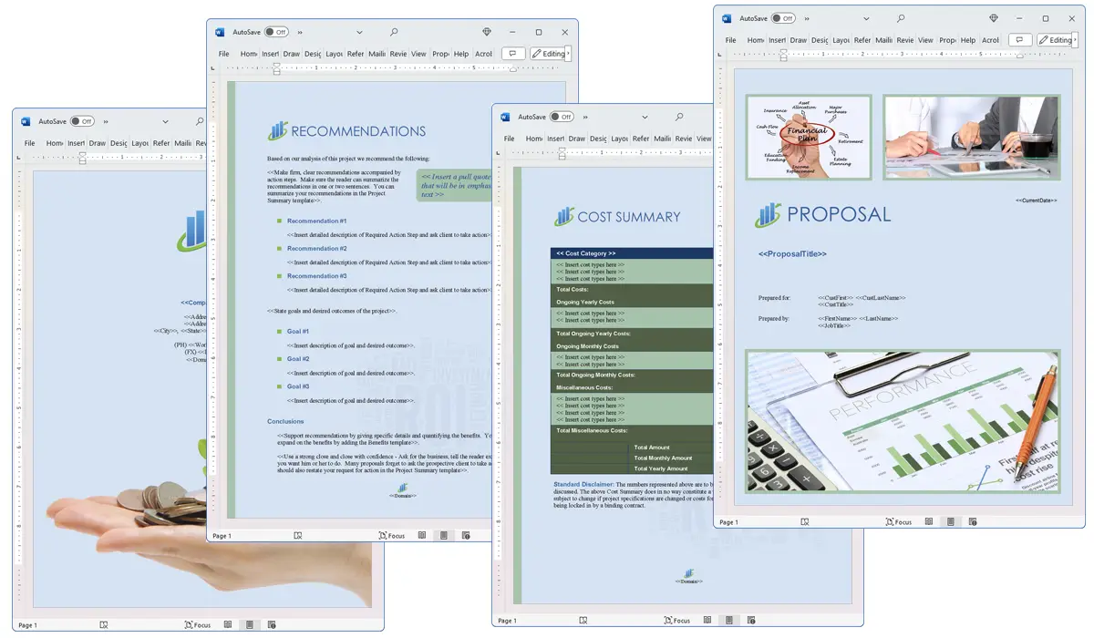 Illustration of Proposal Pack Financial #4