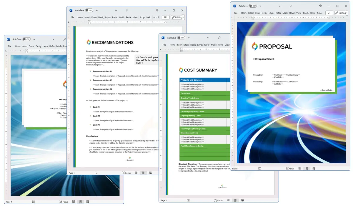 Illustration of Proposal Pack In Motion #7