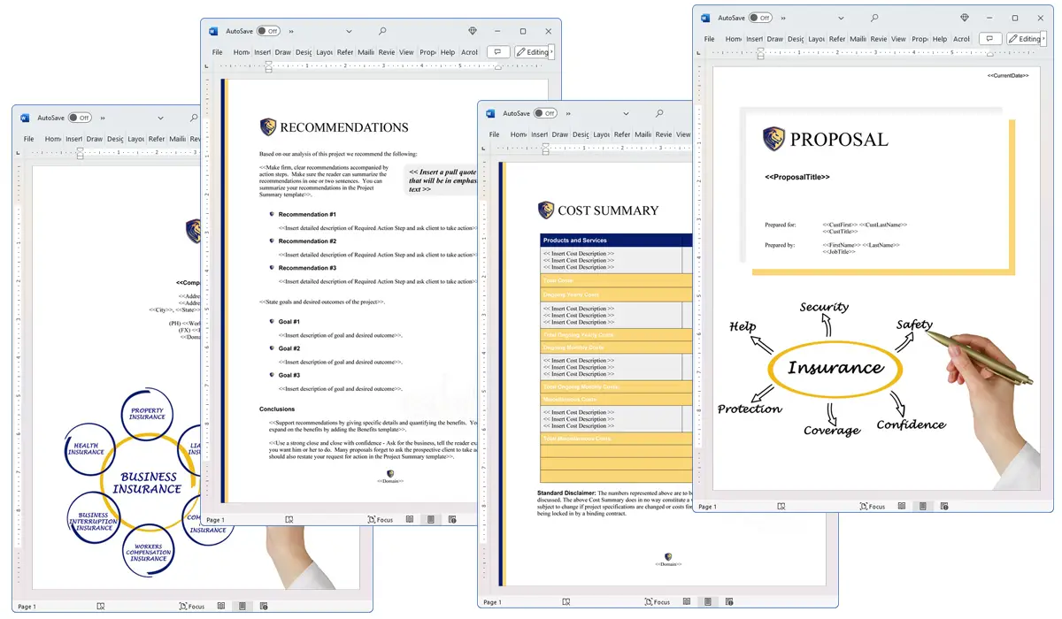 Illustration of Proposal Pack Insurance #1