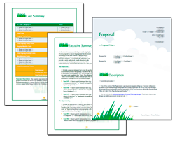 Landscaping business proposal template