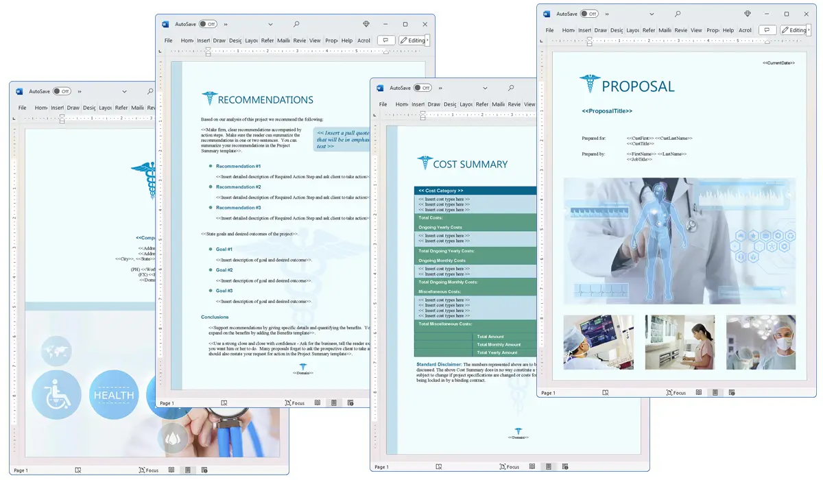 Illustration of Proposal Pack Medical #7