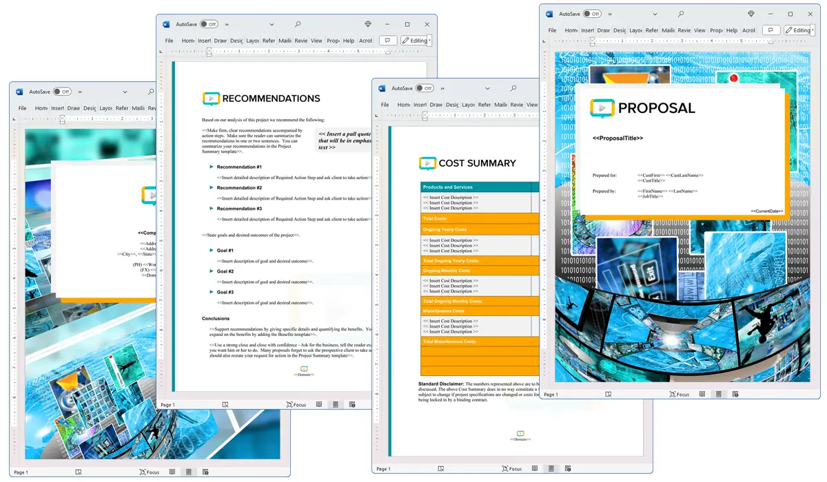 Illustration of Proposal Pack Multimedia #6