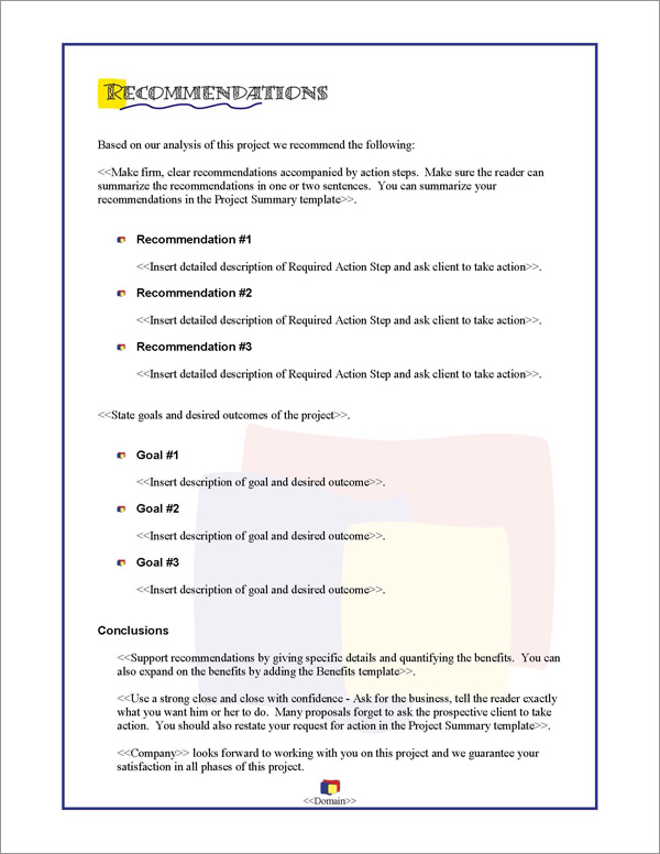 Proposal Pack Artsy #1 Recommendations Page Proposal Pack Artsy #1 Recommendations Page