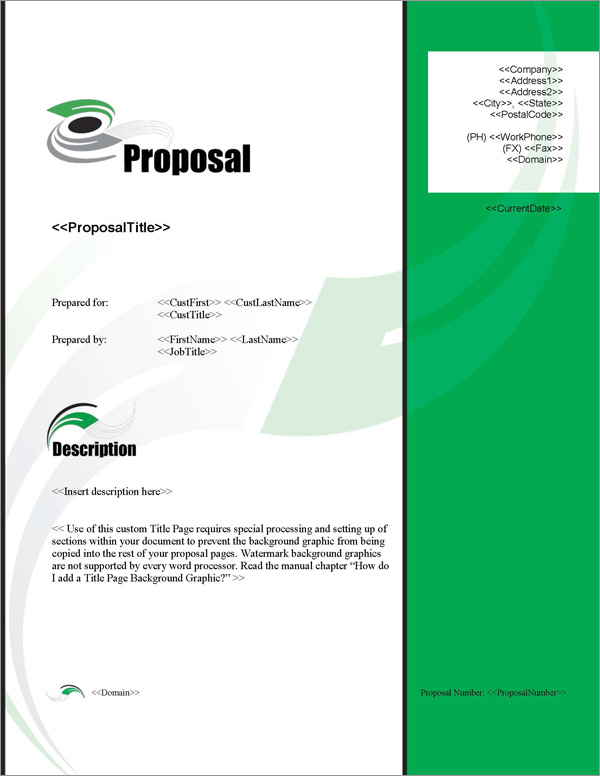 Proposal Pack In Motion #2 Title Page