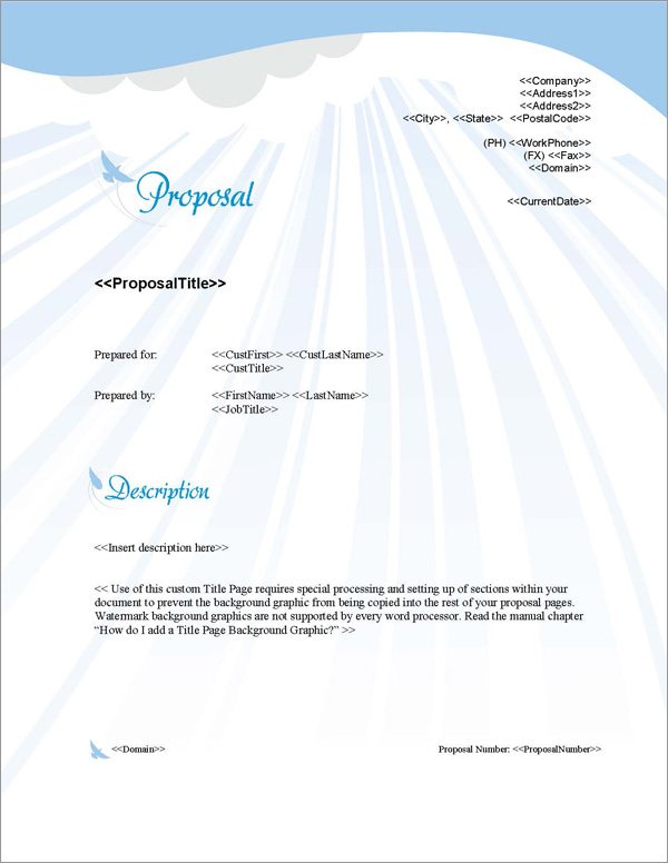 Proposal Pack Elegant #3 Title Page
