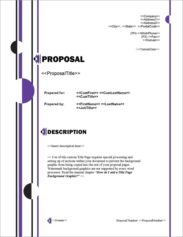 Proposal Pack Business #4 Title Page
