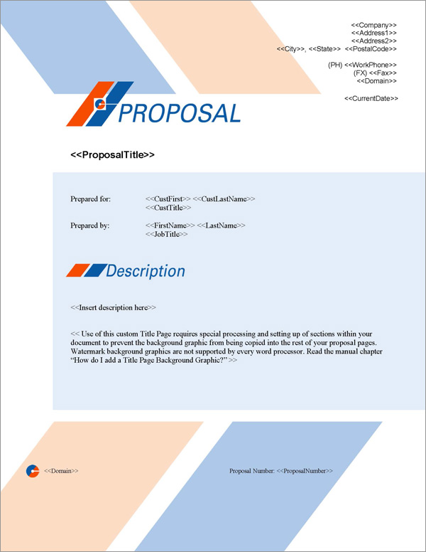 Business Plan Title Page Template
