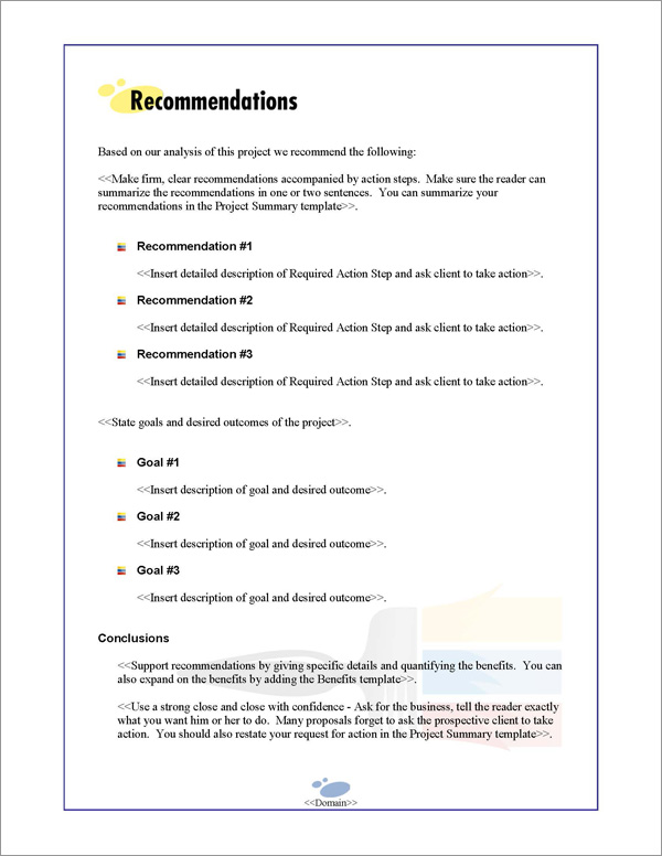 Proposal Pack Painter #1 Recommendations Page Proposal Pack Painter #1 Recommendations Page