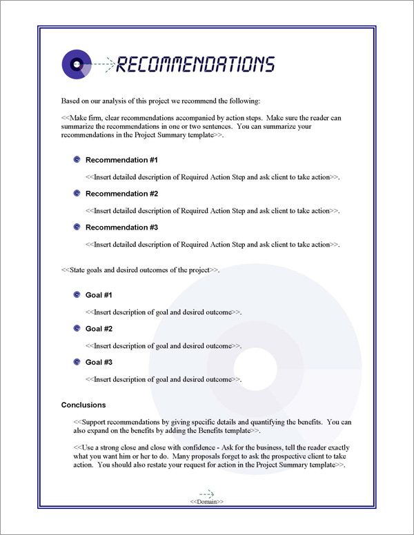 Proposal Pack Multimedia #4 Recommendations Page Proposal Pack Multimedia #4 Recommendations Page