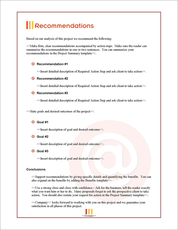 Proposal Pack Symbols #1 Recommendations Page Proposal Pack Symbols #1 Recommendations Page