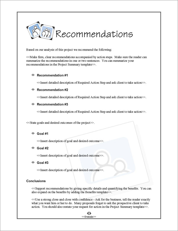 Proposal Pack Photography #4 Recommendations Page Proposal Pack Photography #4 Recommendations Page