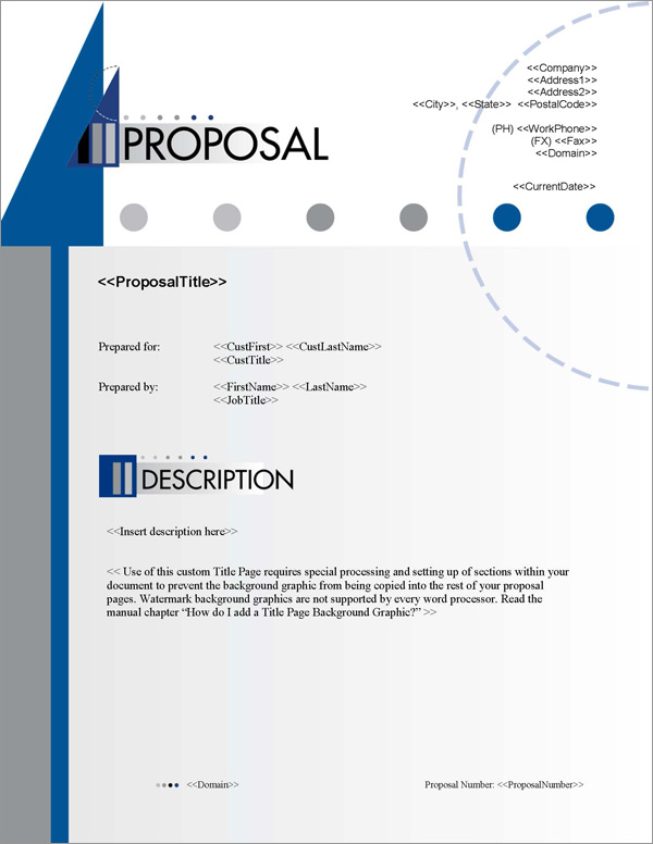 Proposal Pack Business #10 Title Page