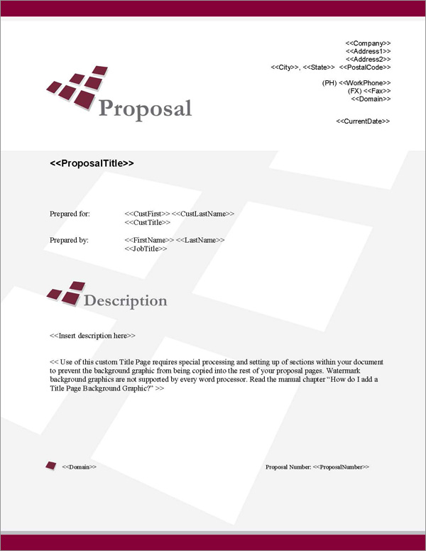 Proposal Pack Business #11 Title Page
