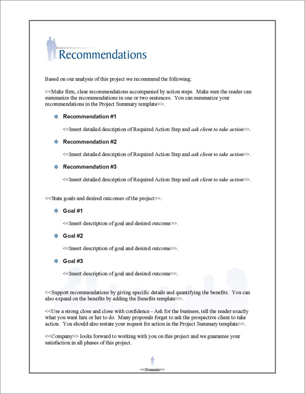 Proposal Pack Events #3 Recommendations Page Proposal Pack Events #3 Recommendations Page