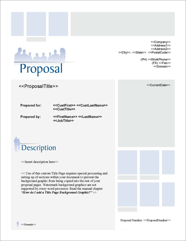 Proposal Pack Events #3 Title Page