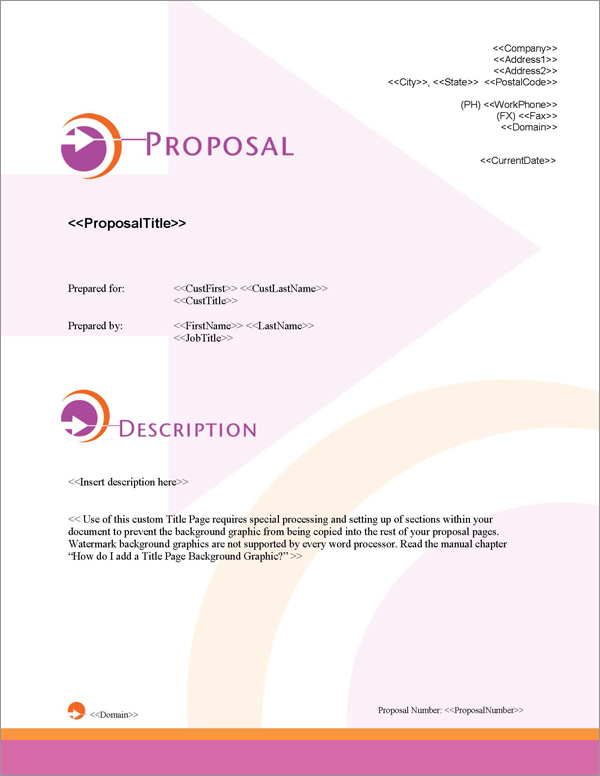Proposal Pack Symbols #4 Title Page