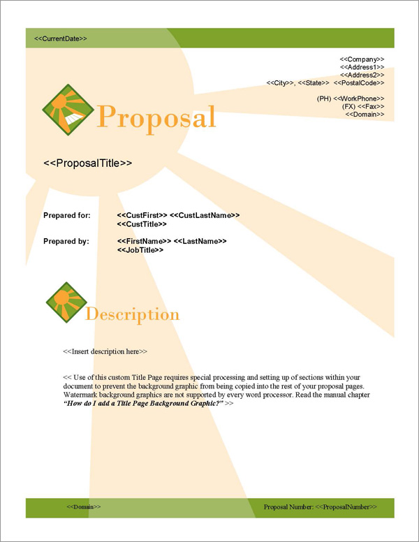 Proposal Pack Energy #1 Title Page