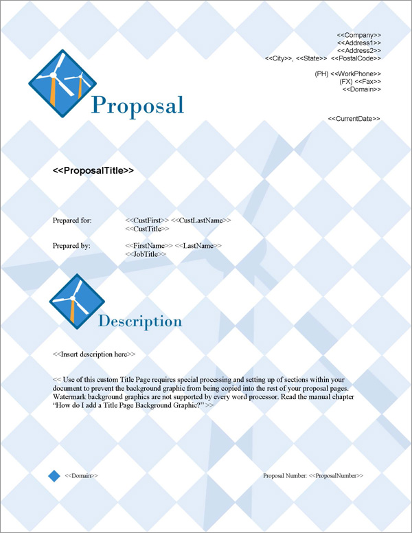 Proposal Pack Energy #2 Title Page