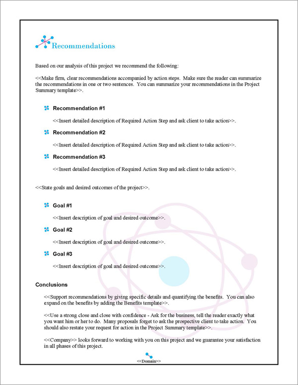 Proposal Pack Science #2 Recommendations Page Proposal Pack Science #2 Recommendations Page