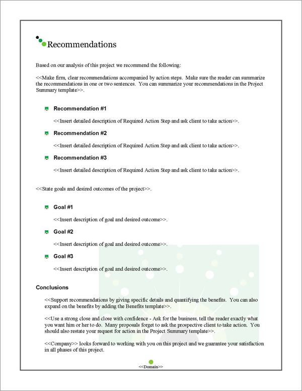 Proposal Pack Artsy #4 Recommendations Page Proposal Pack Artsy #4 Recommendations Page