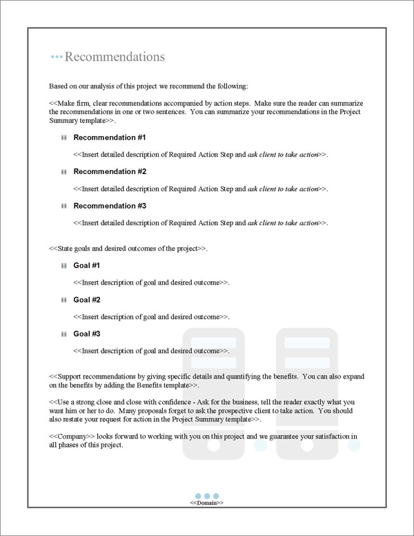 Proposal Pack Networks #2 Recommendations Page Proposal Pack Networks #2 Recommendations Page
