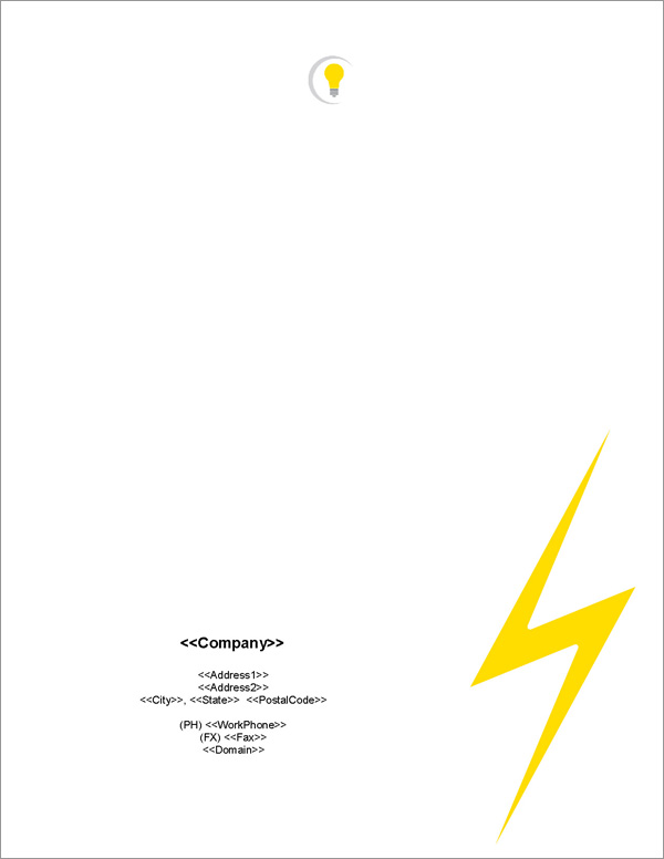 Proposal Pack Electrical #1 Back Page